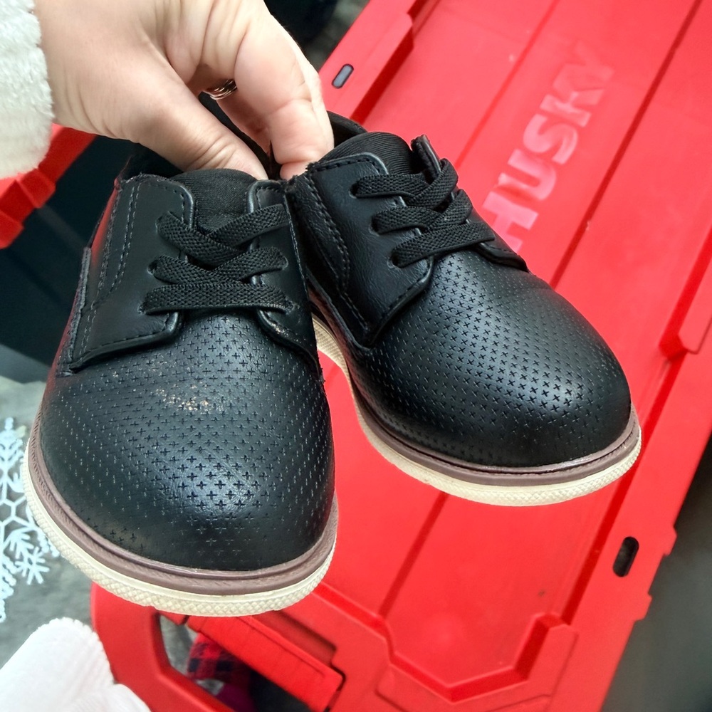 Elegant Black Kids Dress Shoes
